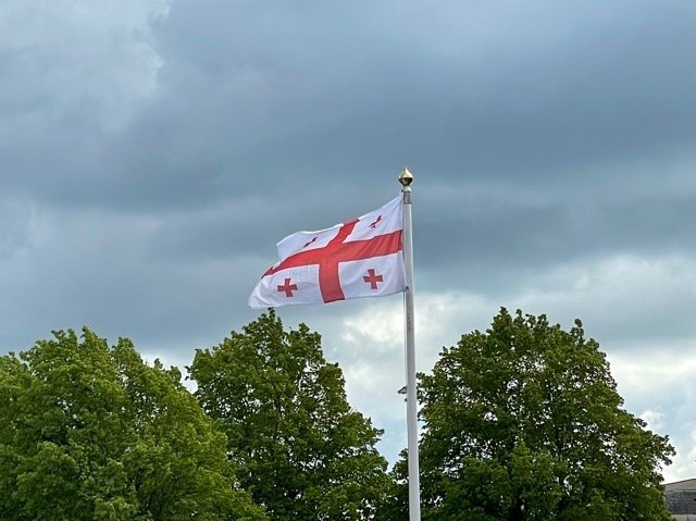 Georgian flag raising 2
